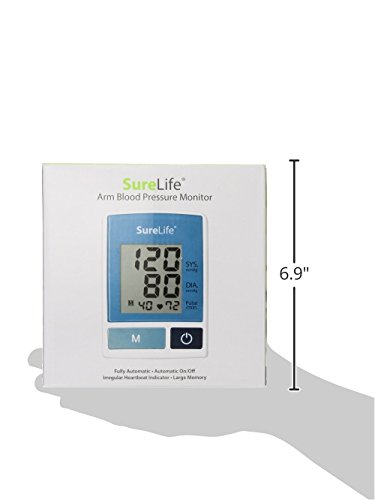 SureLife Classic Arm Blood Pressure Monitor with Regular Cuff - Accurate Digital BP Machine for Home Use (1 per Box) - Ideal for Daily Health Monitoring & Heart Care