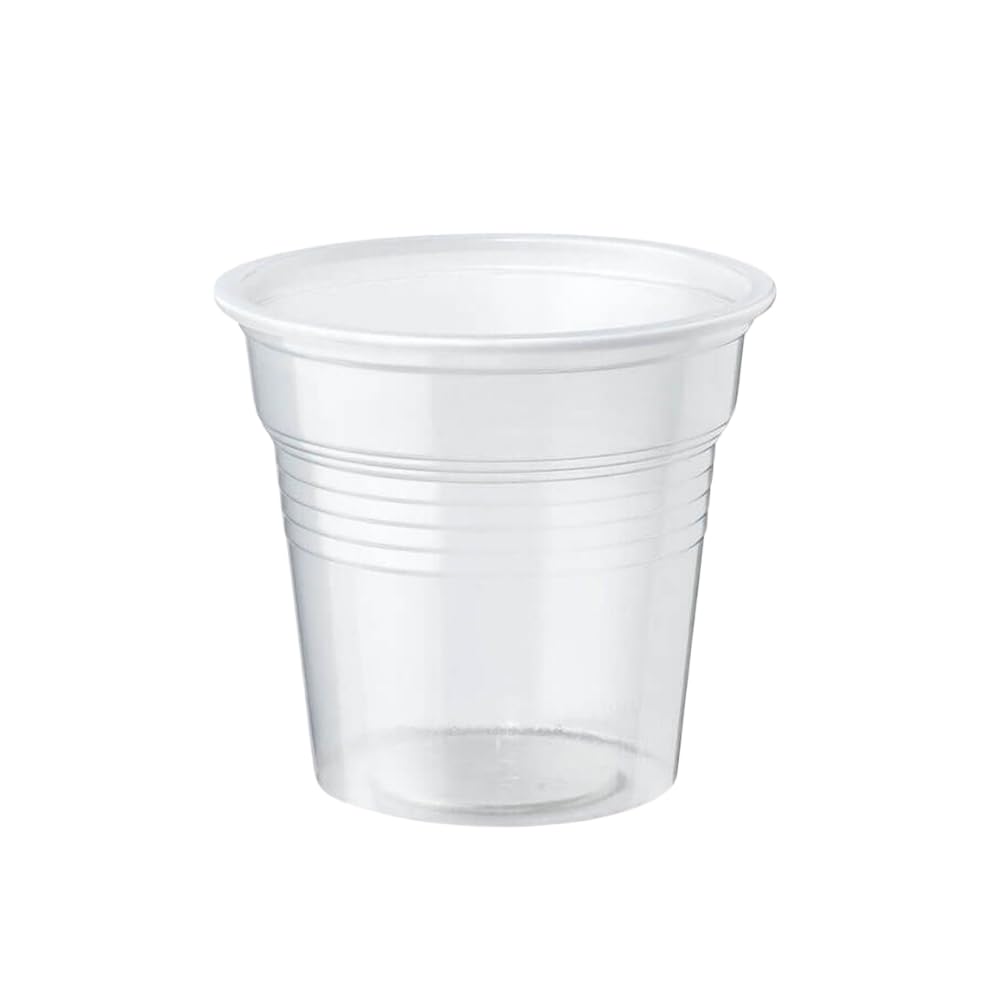 Palucart 1000 Transparent Plastic Coffee Cups 80cc (3oz) - Bulk Disposable Bar Cups for Espresso, Latte, Iced Coffee & Hot Beverages - Perfect for Cafes, Restaurants & Office Break Rooms