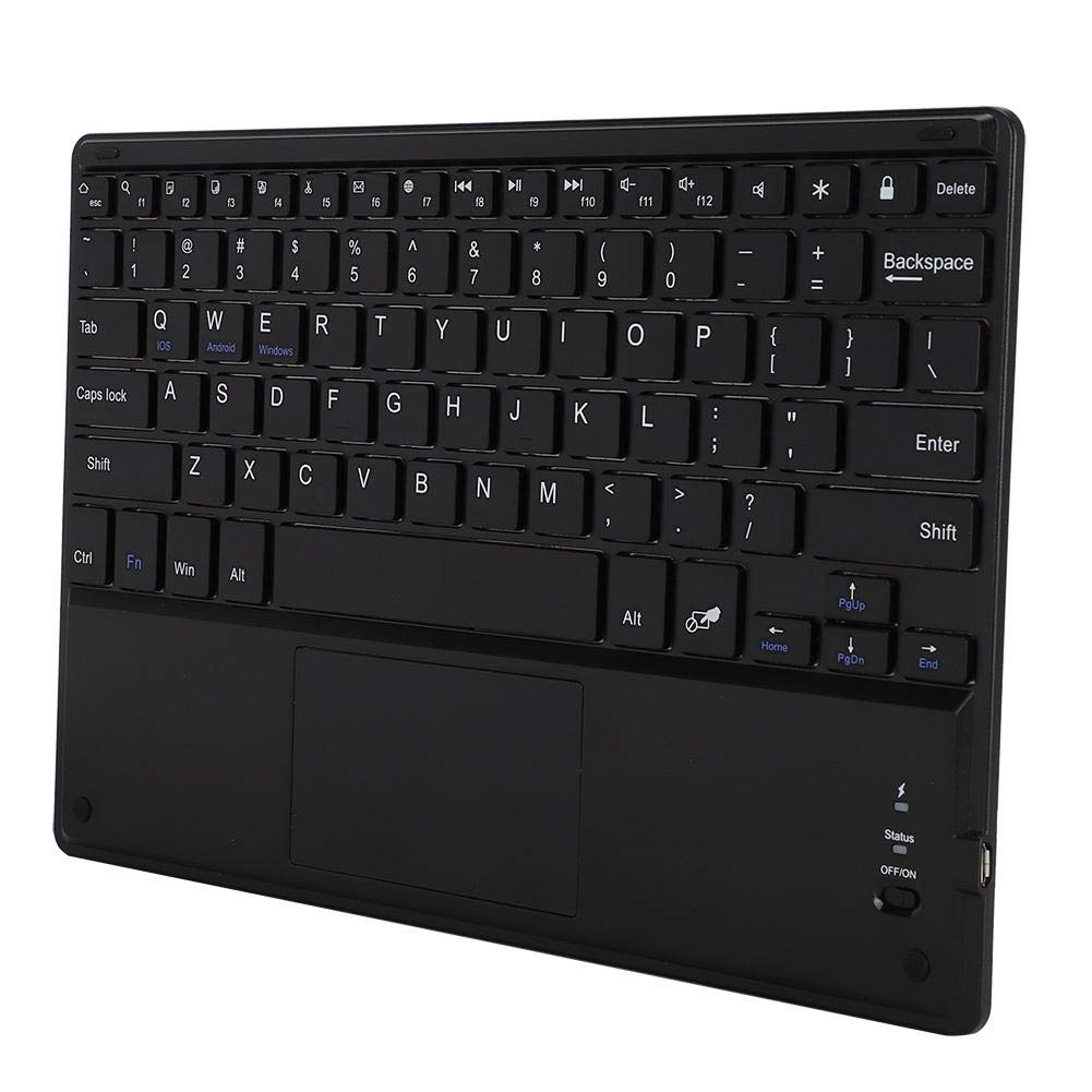 Nunafey Bluetooth Keyboard with Touchpad - Wireless 81-Key Scissor Switch Keyboard for PC, Tablet, Laptop - Perfect for Office, Home, and Travel Use