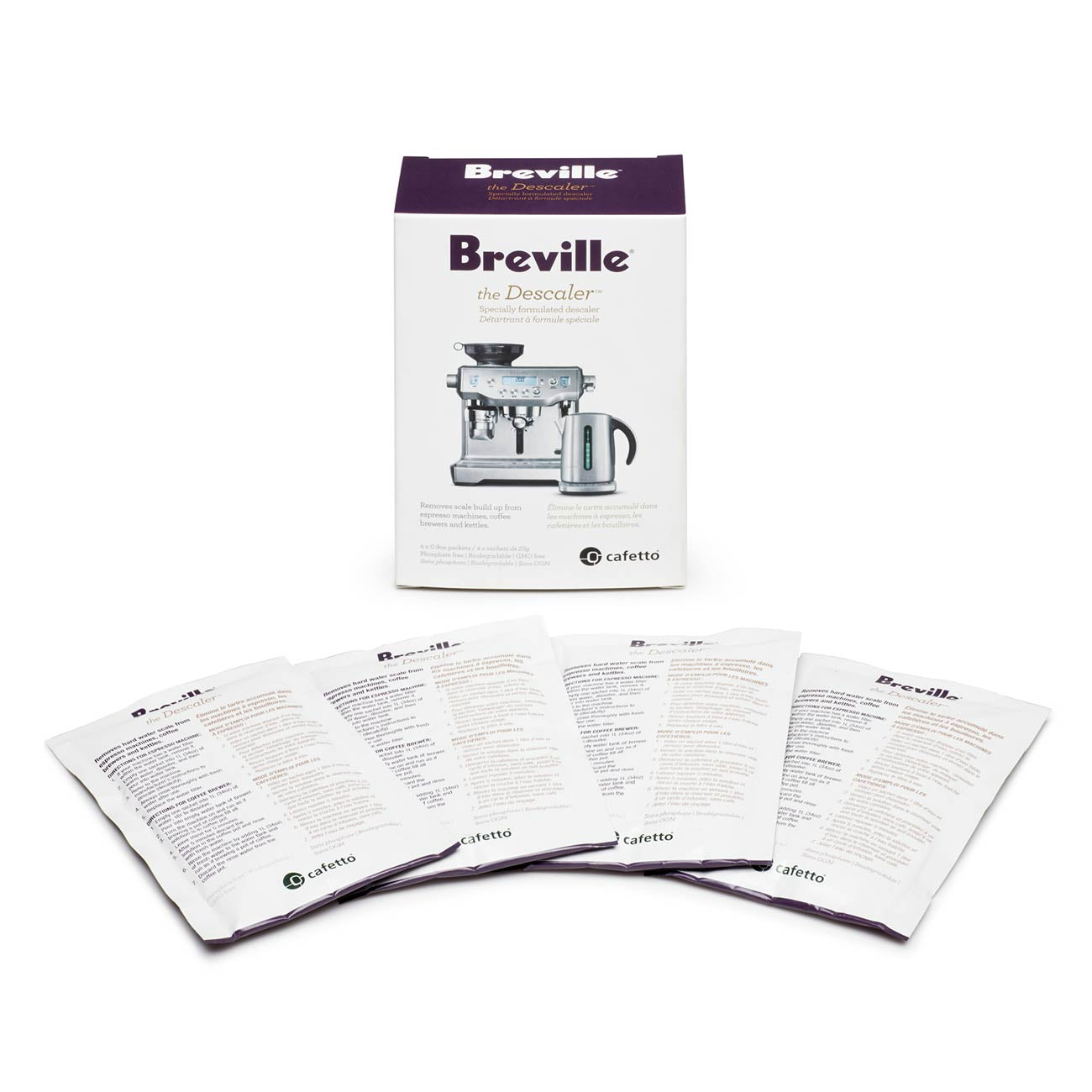 Breville Descaling Solution - Fast & Effective Coffee Machine Descaler for Keurig, Nespresso & More - Keep Your Brewer Clean & Extend Lifespan - Perfect for Home & Office Use