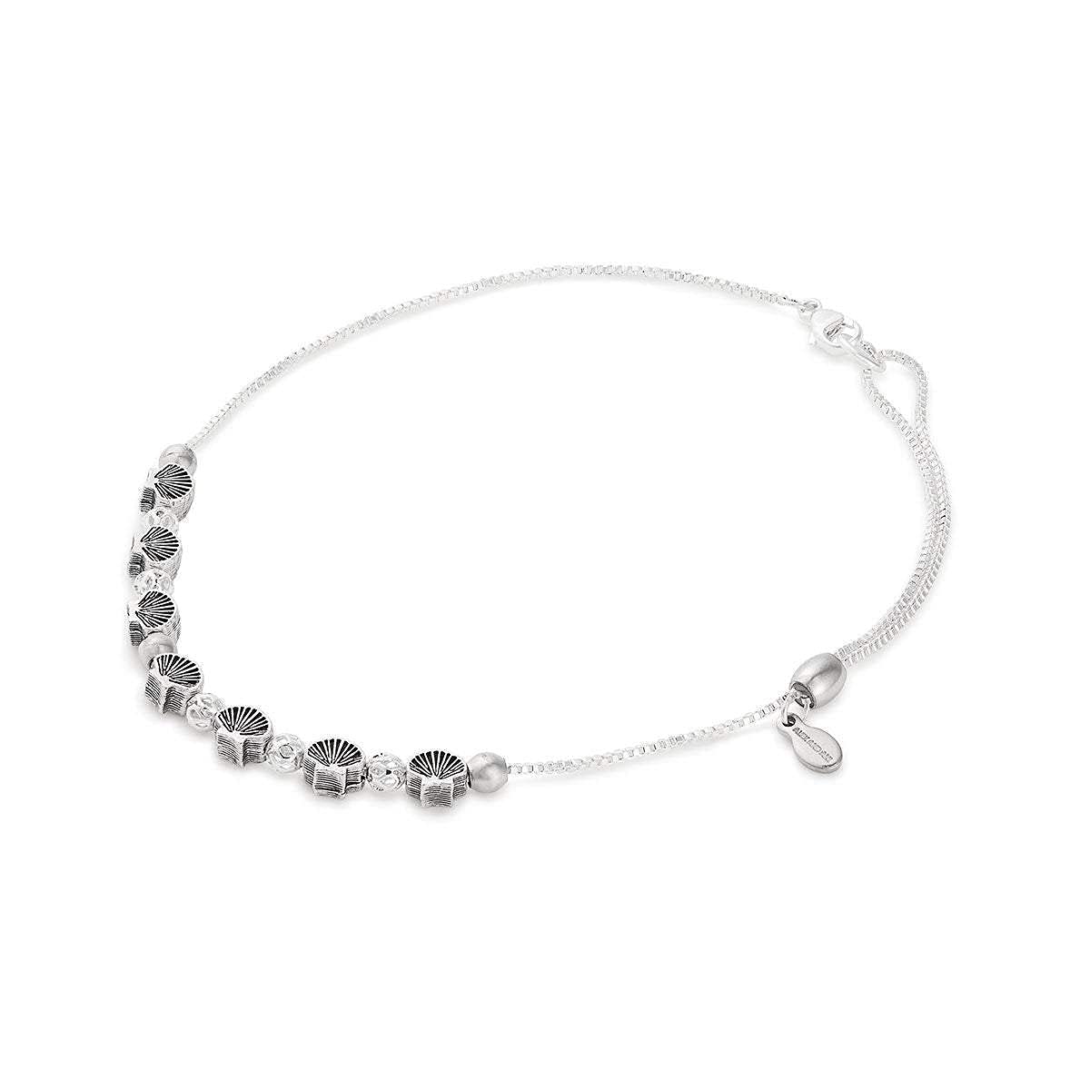 Alex and Ani Adjustable Anklet for Women - Summer Charm Bracelet, 11.5 Inch Ankle Chain - Perfect for Beach, Vacation & Boho Fashion Accessories
