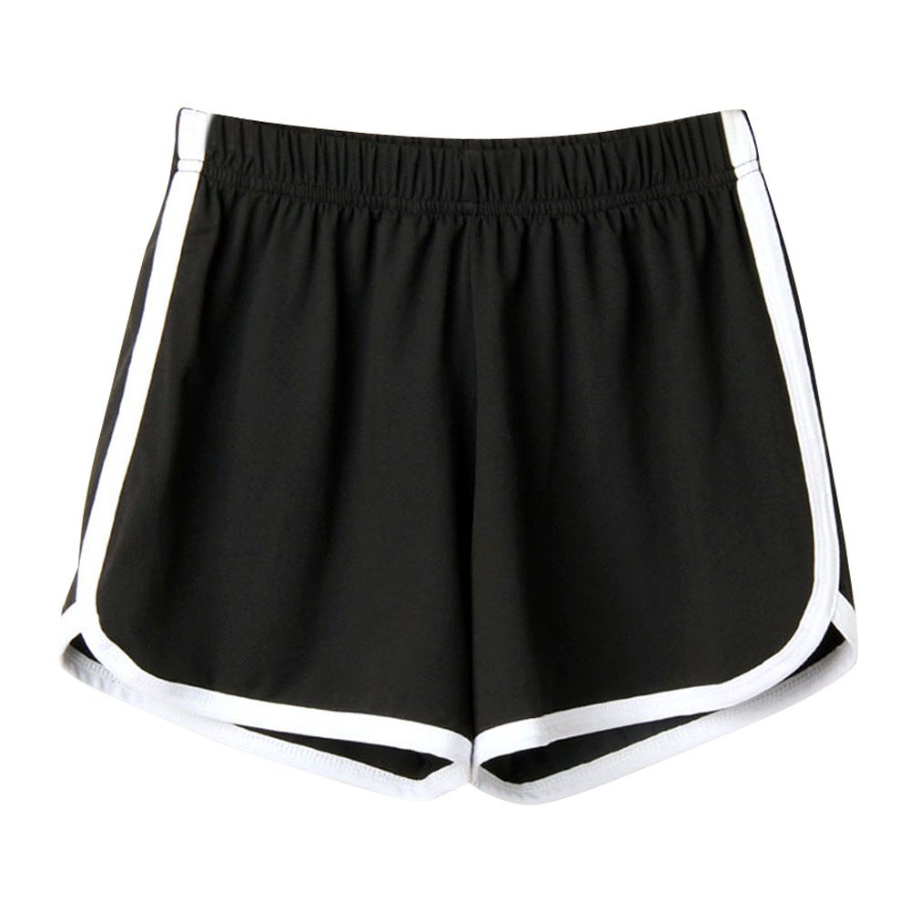 WUAI Women's Yoga Shorts - High Waist Stretchy Workout Shorts for Running, Gym, Fitness & Lounge - Breathable Summer Activewear & Sleep Shorts