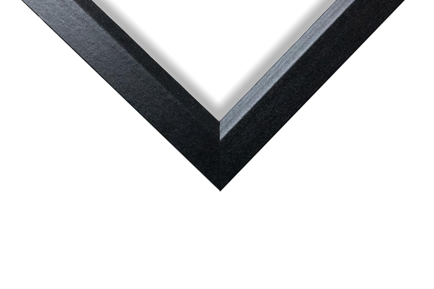 18x24 Inch Black Thin .84 Inch Solid Poplar Hardwood Wall Decor Picture Poster Frame - Perfect for Home, Office, Gallery & Art Display