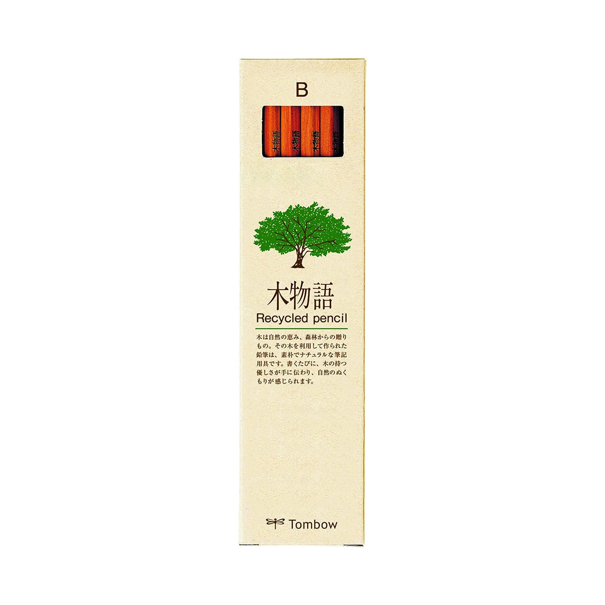 Premium Story of Trees Wooden Pencils - 12 Pack (1 Dozen) by Tombow - Natural Wood Graphite Pencils for Writing, Drawing & Sketching - Perfect for Office, School & Art Projects