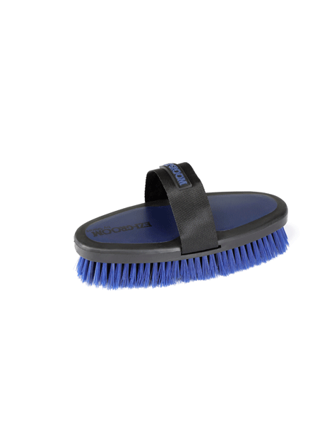 Ezi Groom Grip Body Brush for Horses - Large Pet Grooming Brush with Ergonomic Handle for Easy Brushing & Shedding - Perfect for Horse, Dog & Livestock Care