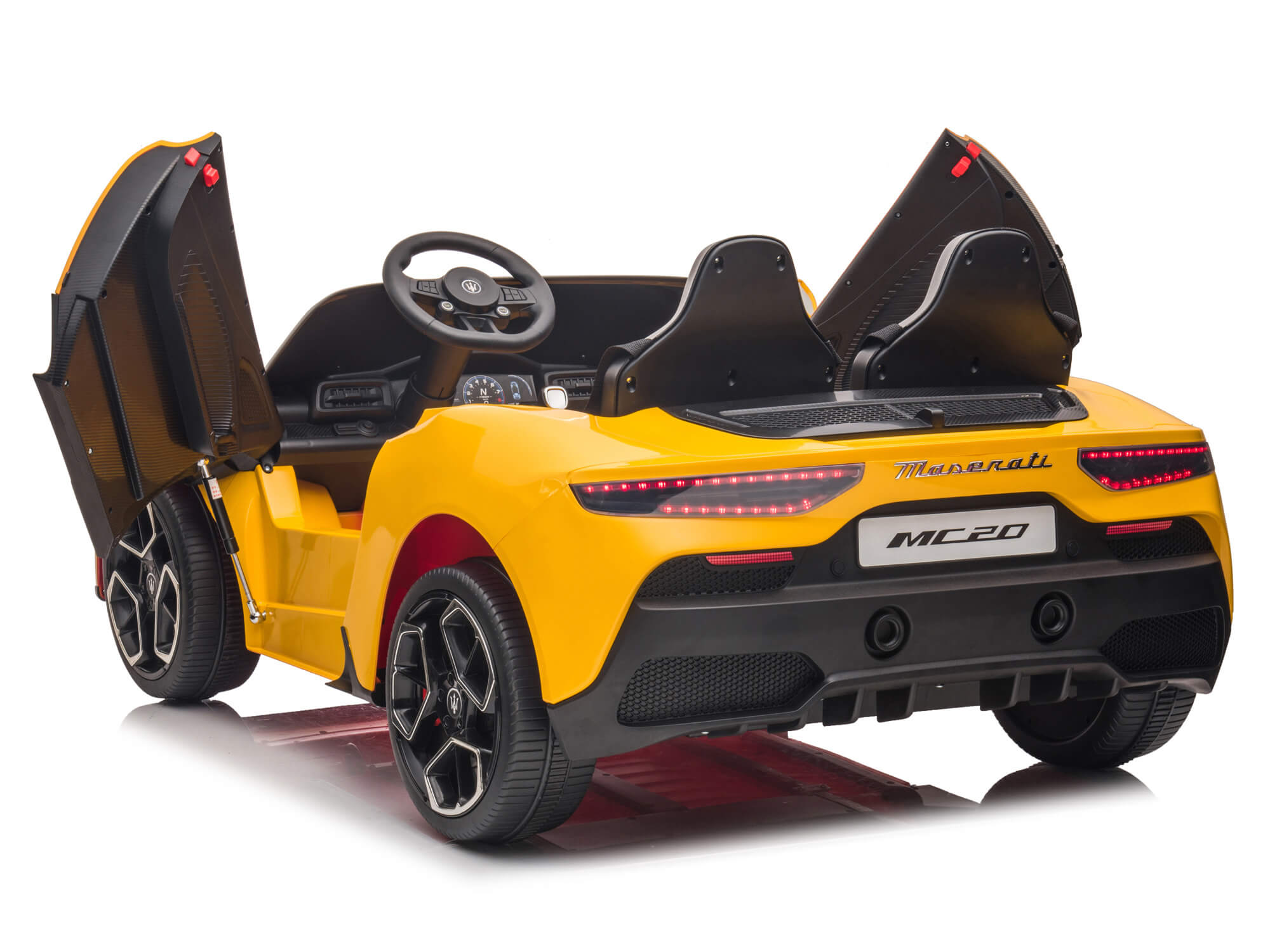 Maserati MC20 24V Kids Ride On Car with Parent Remote Control - Yellow | Electric Toy Car for Boys & Girls | Outdoor & Indoor Play, Birthday Gift