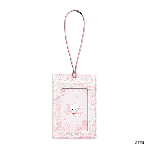 BT21 Cherry Blossom Mini RJ Luggage Tag - Cute K-Pop Inspired Travel Accessory for Suitcases, Backpacks & Carry-On Bags