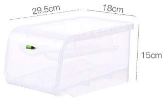 Bilvana Double Layer Egg Storage Container - Automatic Rolling Egg Holder for Refrigerator, Fridge Drawer Organizer - White Transparent (Pack of 1) | Perfect for Kitchen Organization & Fresh Egg Storage
