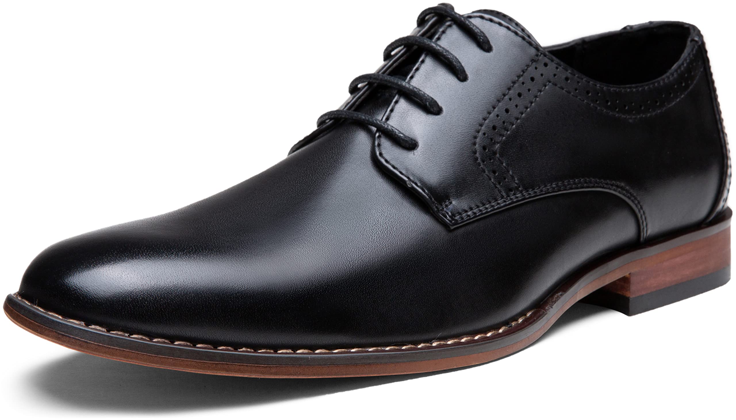 Vostey Men's Classic Wingtip Brogue Oxford Dress Shoes – Formal Business & Wedding Shoes for Men – Comfortable & Stylish Leather Shoes for Office, Party & Special Occasions