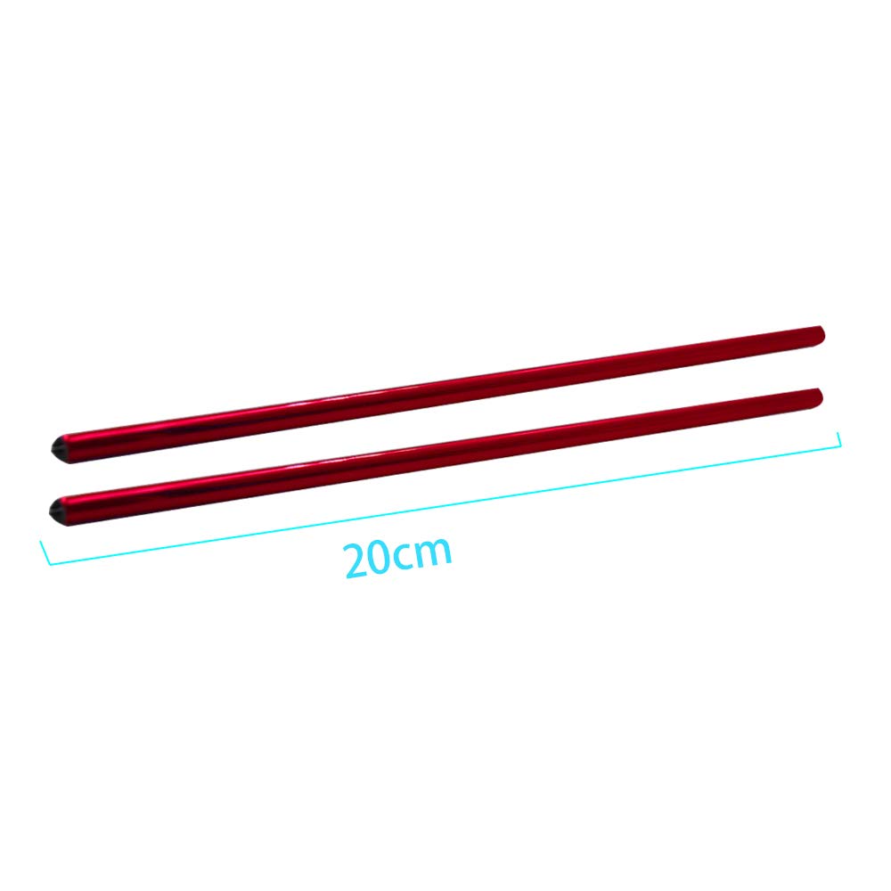 10pcs Red PVC Chrome Car Air Vent Trim Decoration Strips - U-Shaped Auto AC Vent Outlet Cover Molding for Car Interior Accessories - Perfect for Sedan, SUV, Truck Customization & Car Detailing