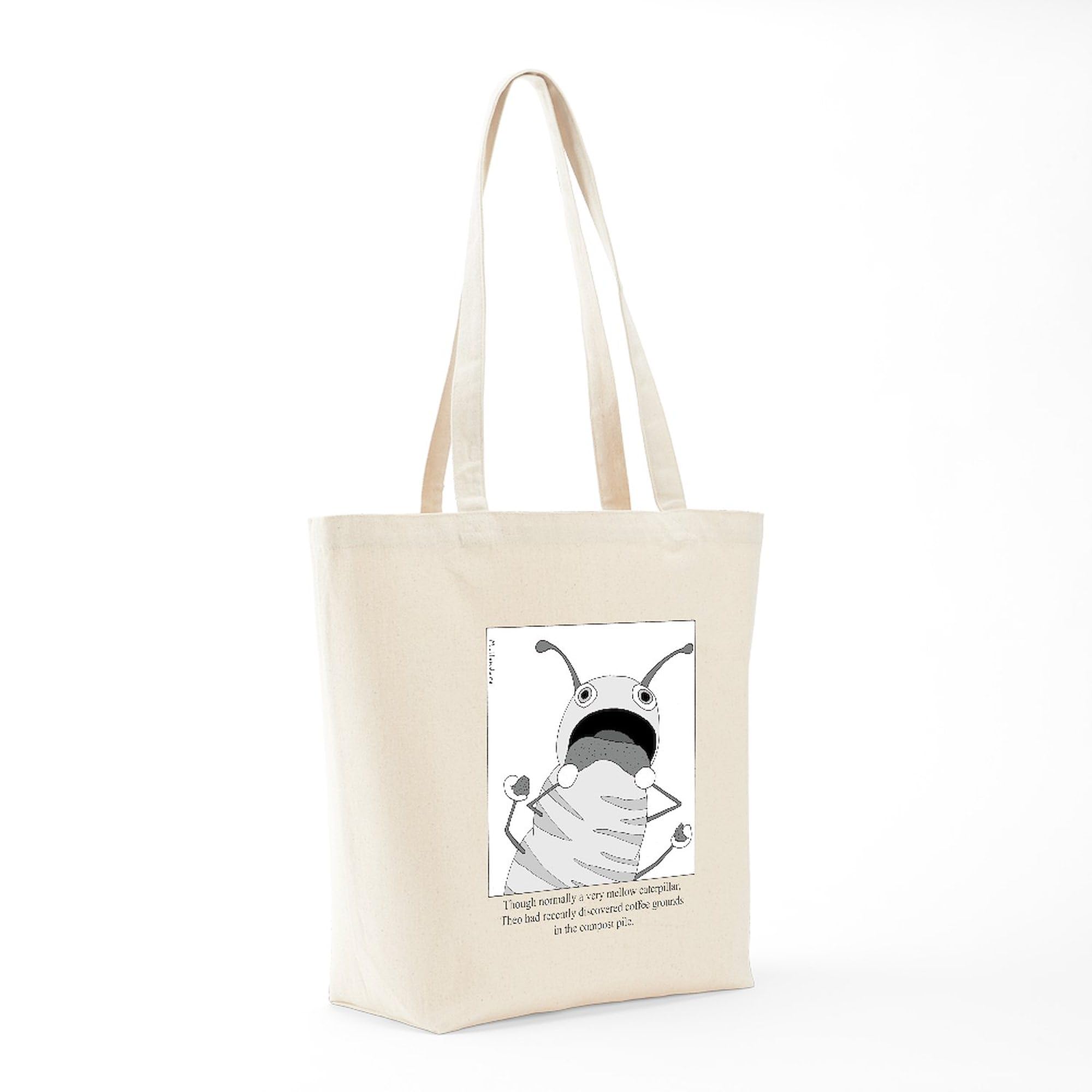 CafePress Coffee Grounds Tote Bag - Natural Canvas Reusable Shopping Tote - Perfect for Groceries, Farmers Market & Eco-Friendly Errands