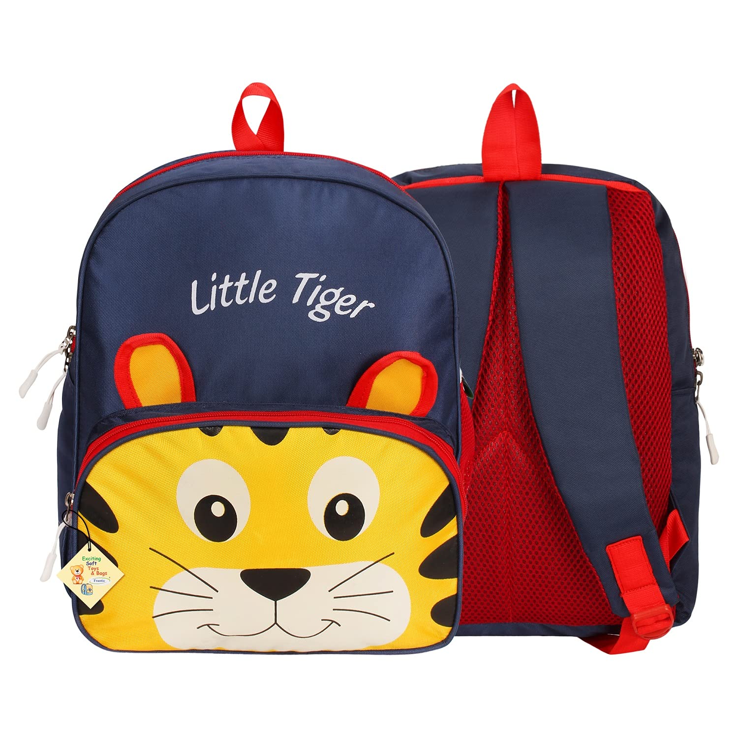 Cute Cartoon Animal Velvet Plush Backpack for Kids 2-5 Years - Soft School Bag for Boys & Girls, Preschool, Nursery, Travel & Picnic | Perfect for Daycare, Outings & Light Travel