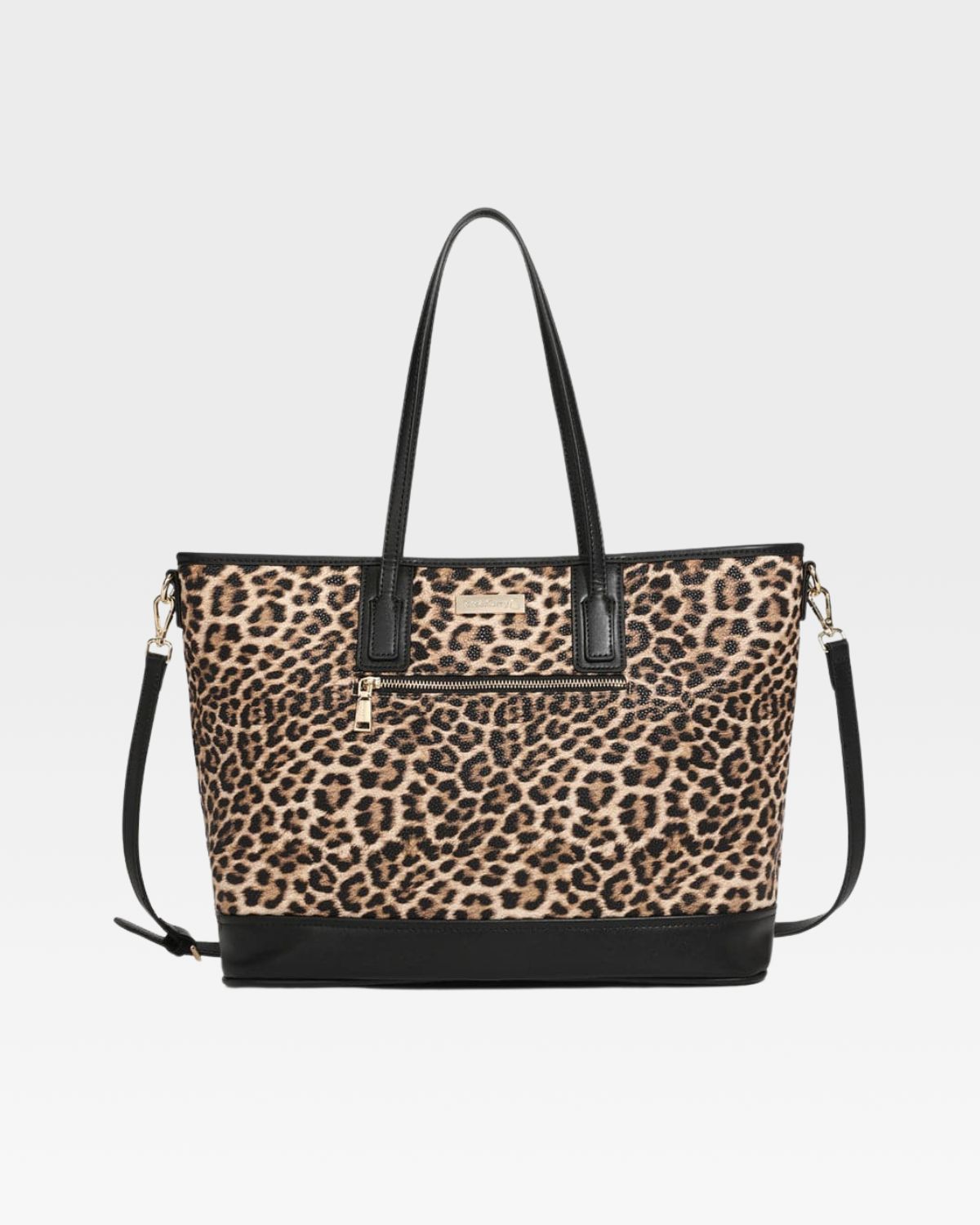Stylish Brown Leopard Print Tote Bag for Women - Fashionable Handbag for Work, Shopping & Travel