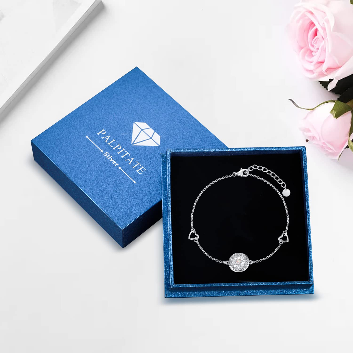 Elegant Sterling Silver Opal Bracelet for Women - Dainty Handmade Jewelry Gift for Her - Perfect for Birthday, Anniversary & Special Occasions