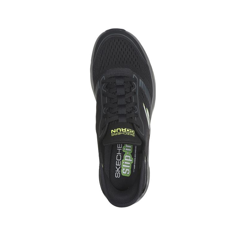 SLIP INS Running Shoes - GO RUN SWIRL TECH SPEED Lightweight Sneakers for Men & Women - 220909/BKCC - Perfect for Jogging, Gym Workouts & Daily Wear
