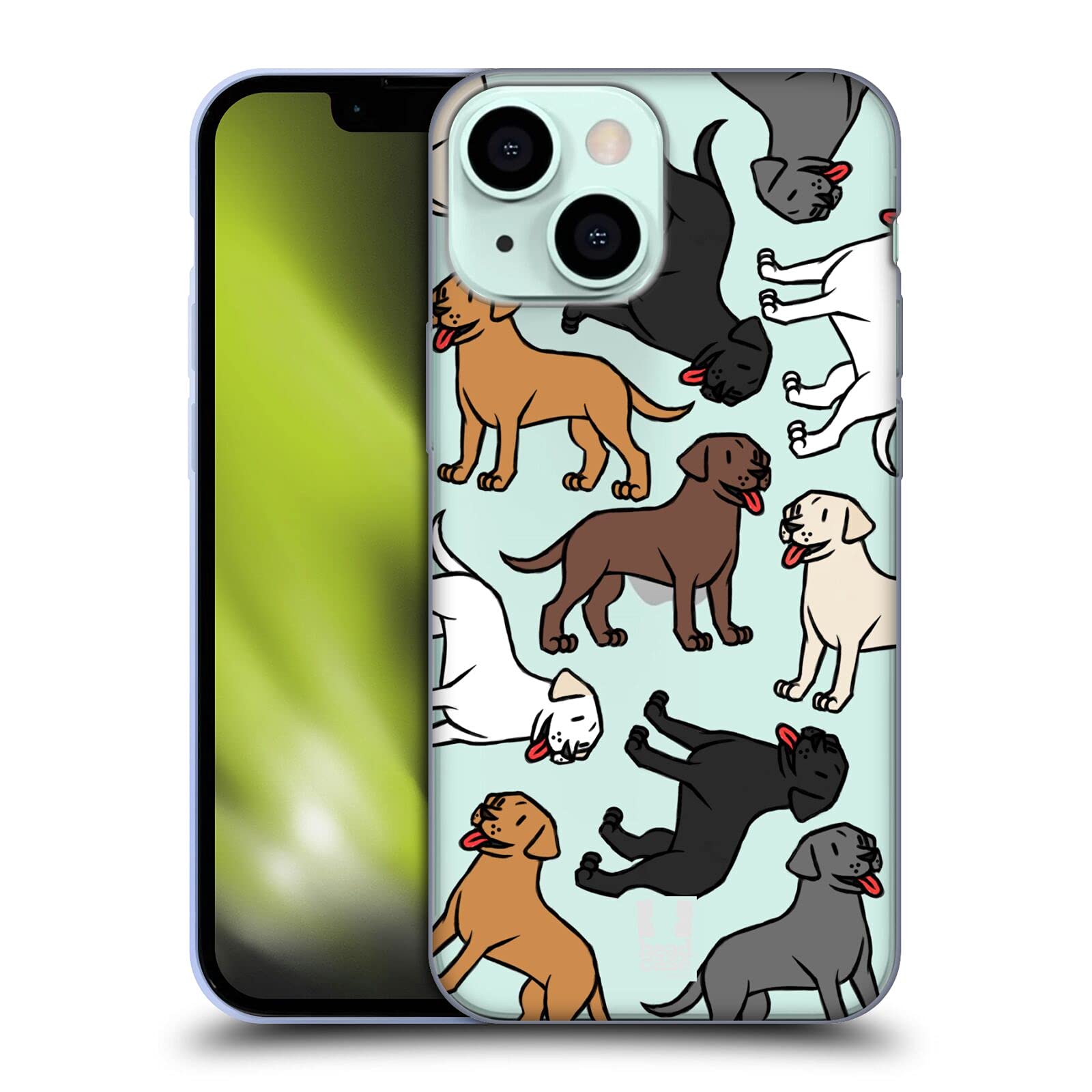 Labrador Retriever Dog Breed Soft Gel Phone Case for Apple iPhone 13 Mini - Cute Pet Lover Accessory for Daily Use, Work & Outdoor Activities