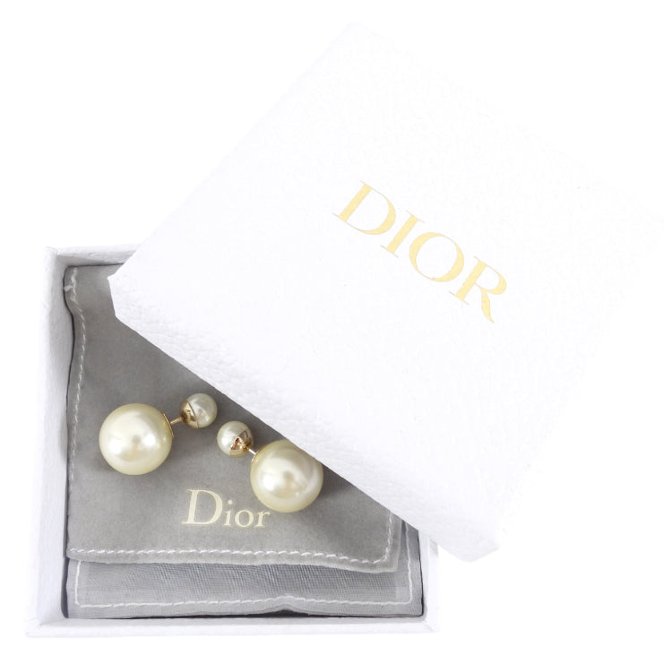 Christian Dior Tribales Faux Pearl Earrings - Elegant Fashion Jewelry for Women | Perfect for Weddings, Parties & Special Occasions