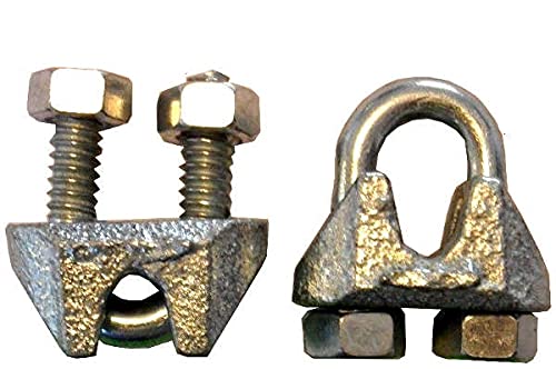 Galvanized Steel U-Bolt Cable Clamps (3/16