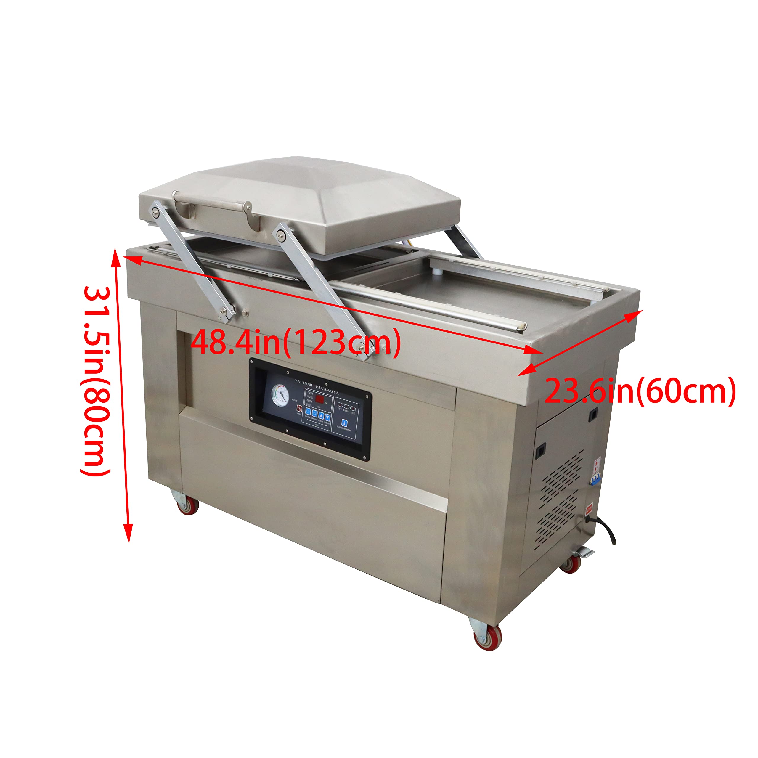 INTSUPERMAI 2-Chamber Commercial Vacuum Sealer - 21.8