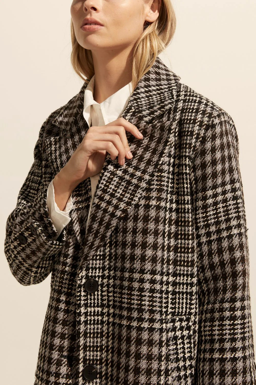 Zoe Kratzmann Alight Boucle Coat - Women's Elegant Knitted Wool Blend Jacket for Fall & Winter | Perfect for Office, Date Night & Special Occasions