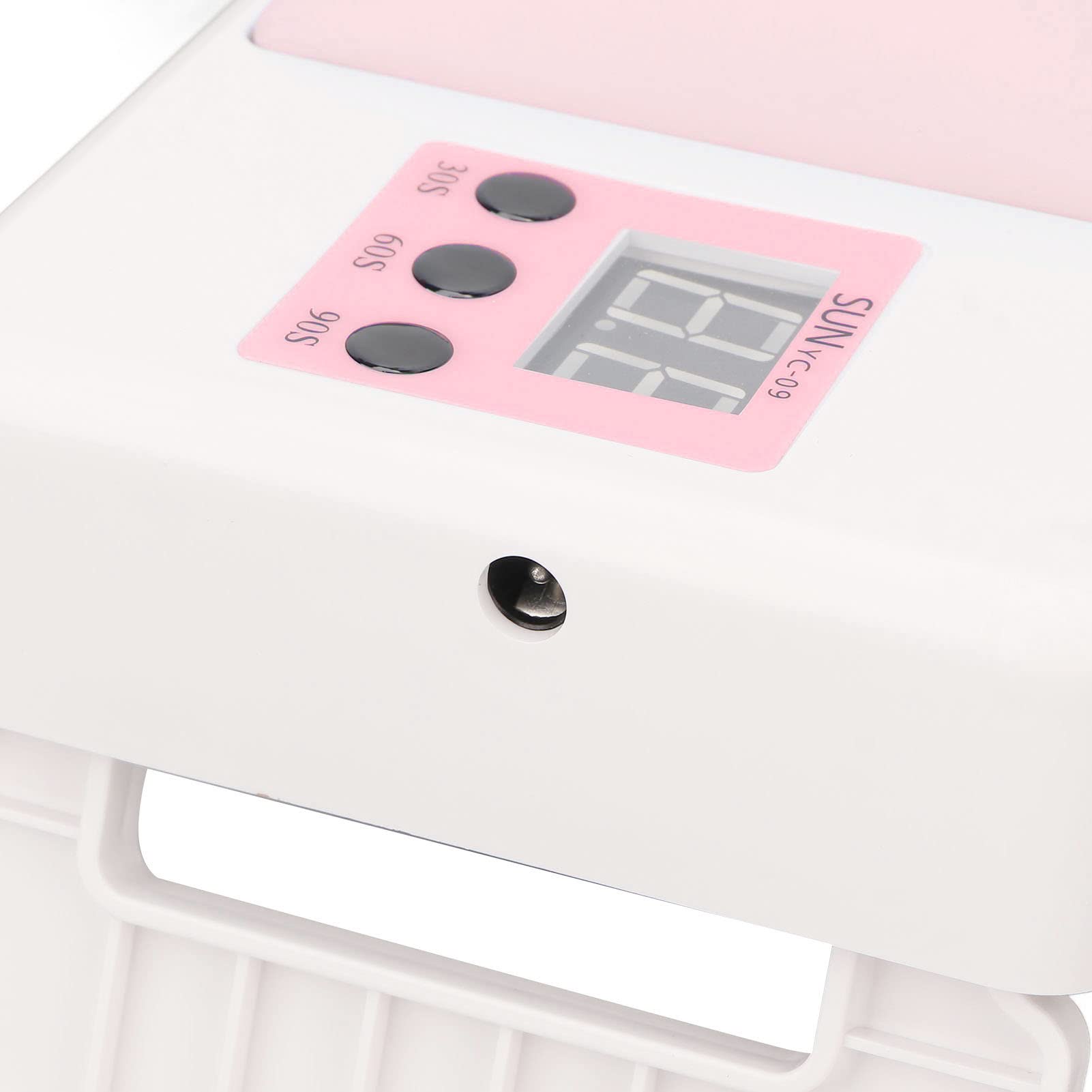 UBERSWEET® Portable Folding Nail Lamp - Professional UV LED Gel Nail Dryer for Home & Salon Use, Compact & Lightweight for Travel (Pink) | Perfect for Manicures, Pedicures & Nail Art at Home or On-The-Go
