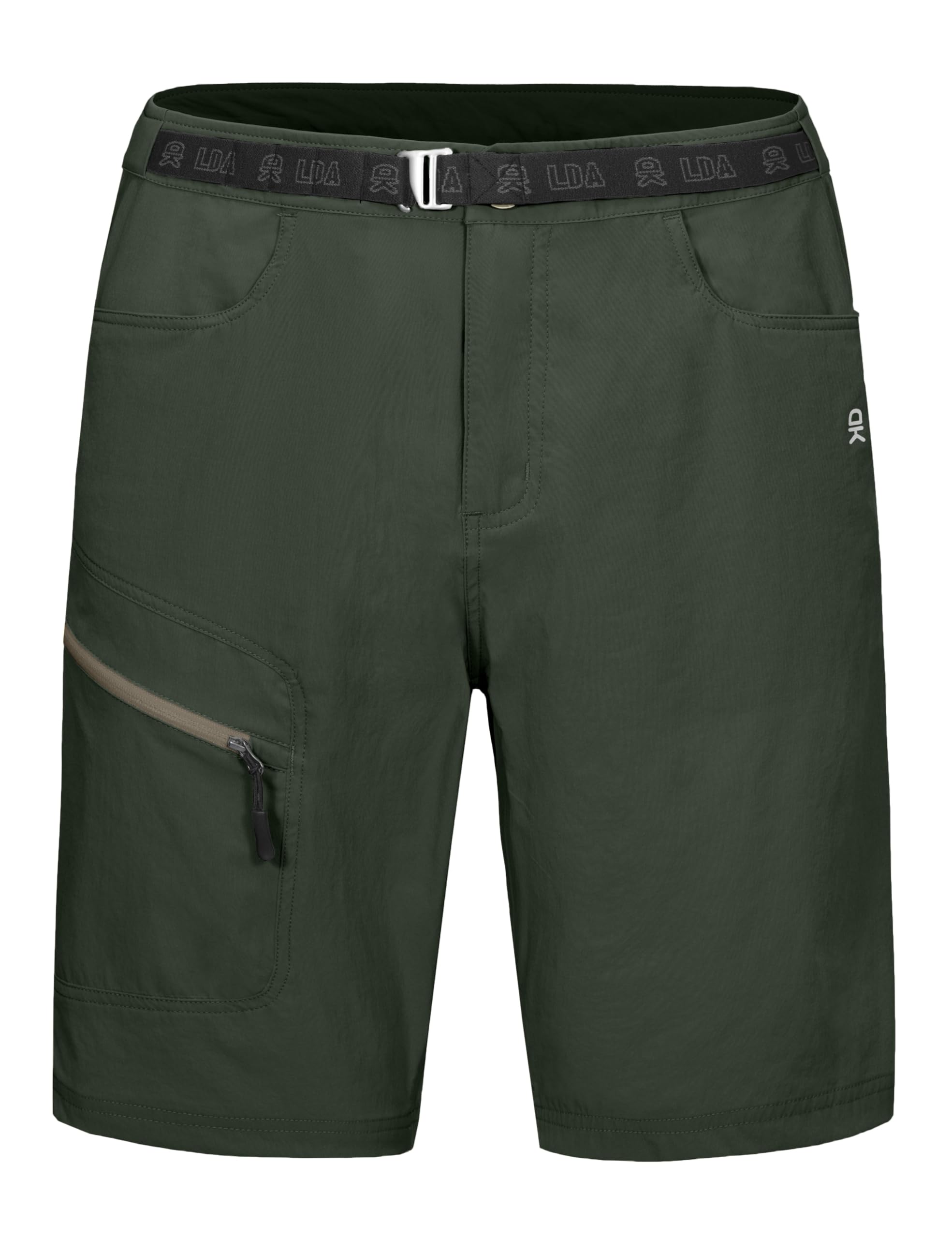 Little Donkey Andy Men's Hiking Cargo Shorts with Belt - Lightweight Quick-Dry Bermuda Shorts for Outdoor Adventures, Camping & Travel