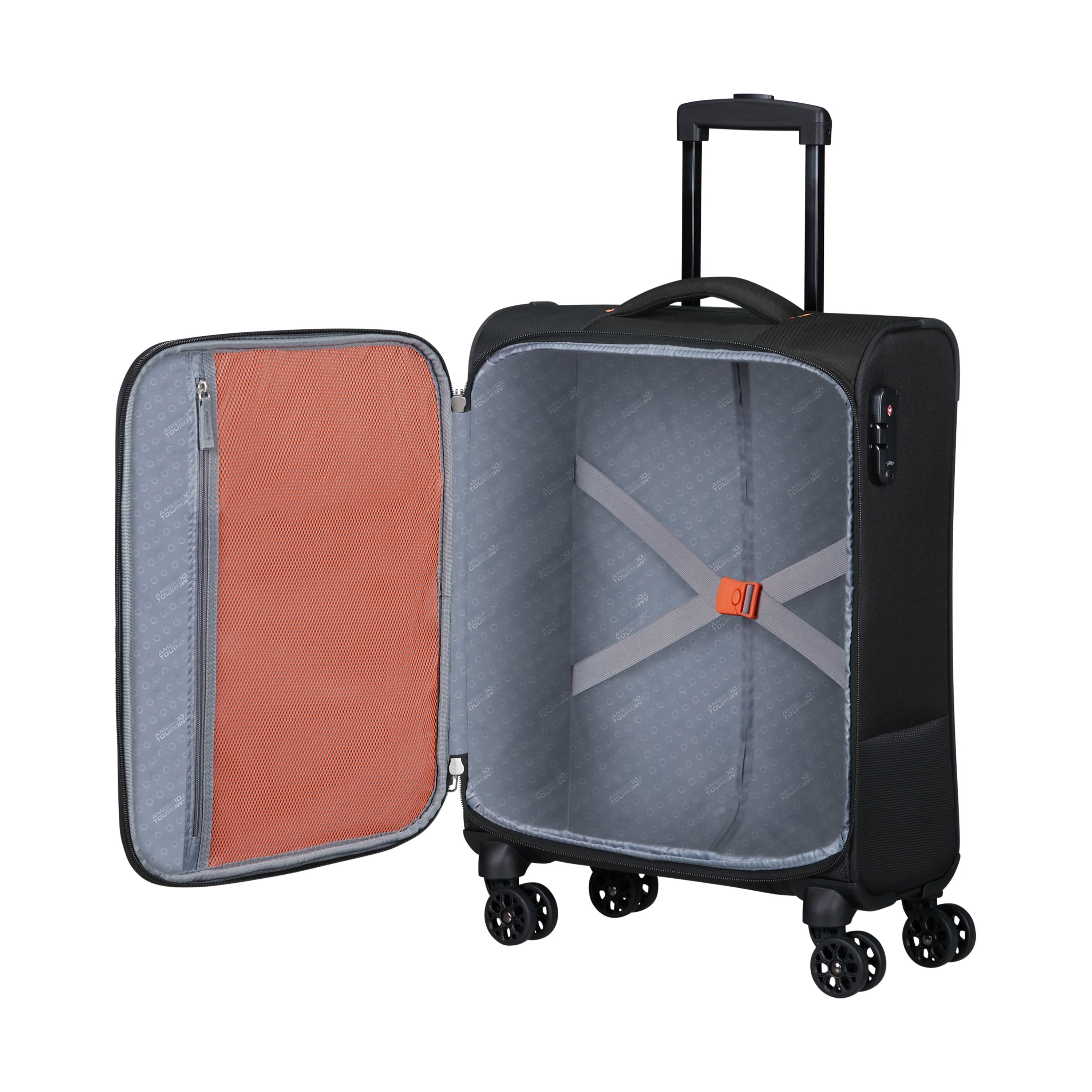 American Tourister Sun Break 3-Piece Spinner Luggage Set - Lightweight Expandable Suitcases with 360° Wheels for Travel, Vacation & Business Trips (Perfect for Family, Couples & Frequent Flyers)