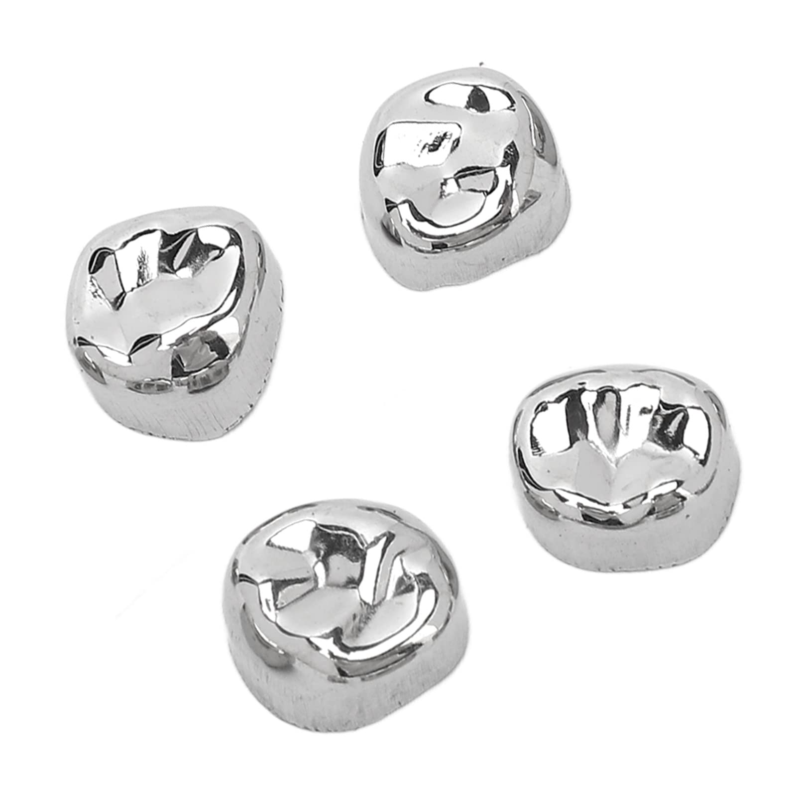 Stainless Steel Dental Crowns for Teeth - Anti-Rust Metal Molar Caps for Tooth Loss Prevention | Dental Clinic & Hospital Use