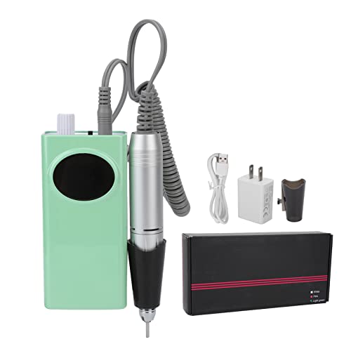Professional Rechargeable Electric Nail Drill Kit - Portable Manicure Pedicure Machine with US Plug (100-240V) | At-Home Nail Care, Salon Quality Grooming & DIY Nail Art Tool