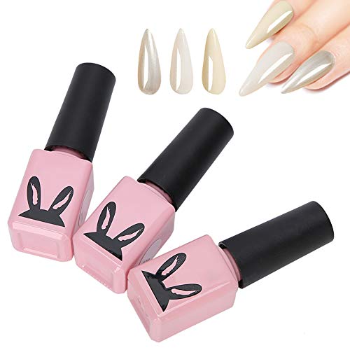 3 Color Quick Dry Nail Polish Set - Long Lasting UV Gel Nail Lacquer Kit for DIY Nail Art at Home, Salon & Party Manicures