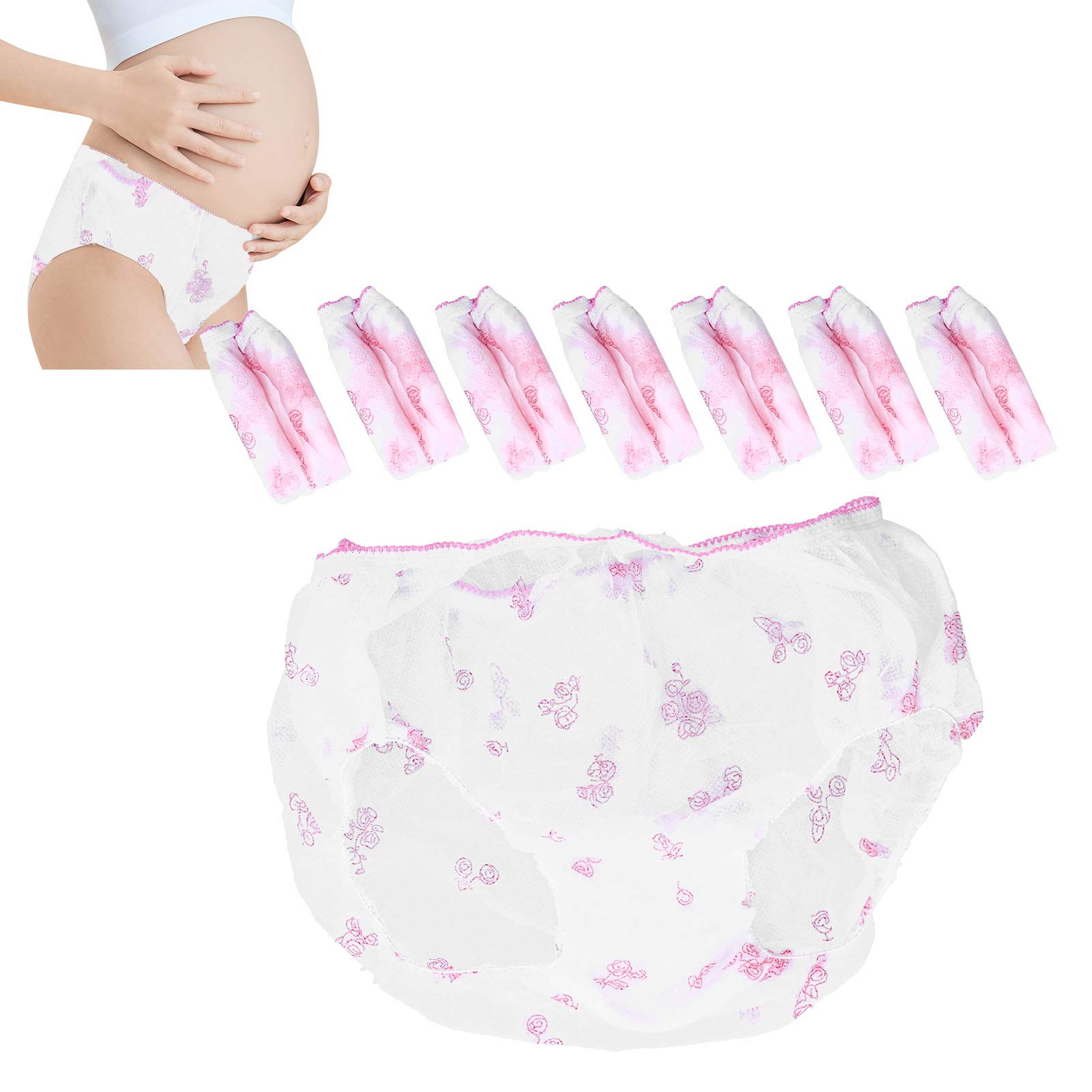 **Disposable Women's Underwear - 8 Pack Breathable Postpartum & Incontinence Panties for Travel, Daily Care - Medium (M) | Ideal for Postpartum Recovery, Light Bladder Leakage & Travel Convenience**