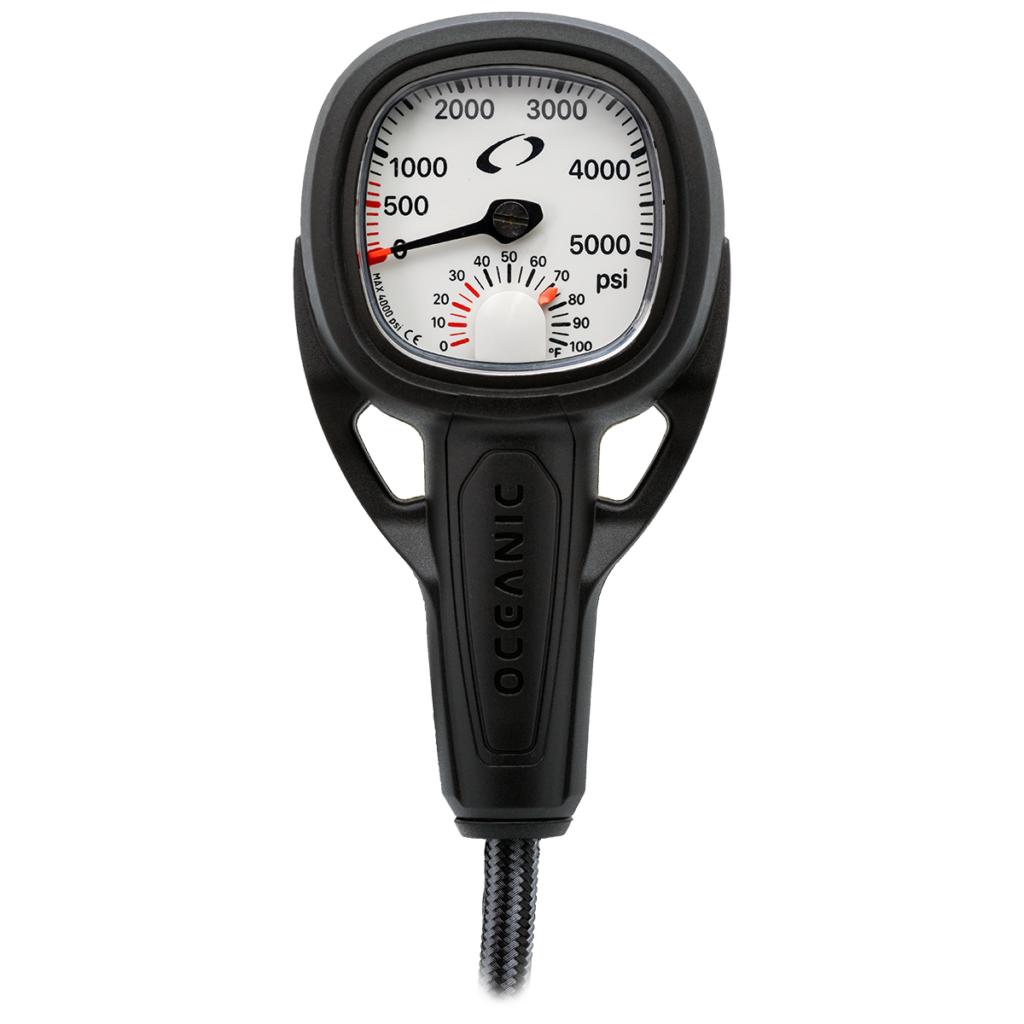 Oceanic MaxView SPG PSI - High Accuracy Scuba Diving Pressure Gauge for Underwater Adventures | Perfect for Deep Sea Diving, Snorkeling & Professional Diving Gear