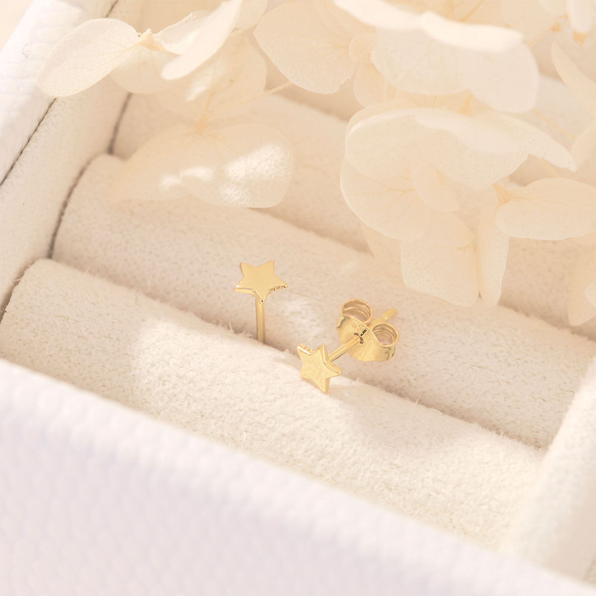 Astra Star Gold Stud Earrings for Women - 14K Gold Plated Hypoallergenic Earrings - Perfect for Daily Wear, Parties & Gifts