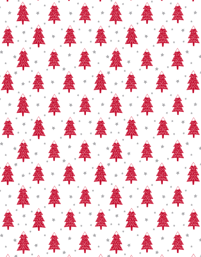 Festive Holiday Forest Scalloped Tissue Paper - Decorative Gift Wrapping & Party Decor for Christmas, Birthdays, Weddings