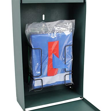 Mini Dog Waste Station with Tissue-Style Bag System - Includes 400 Dog Waste Bags & 25 Can Liners (Matte Black) - Perfect for Backyards, Parks & Pet-Friendly Homes