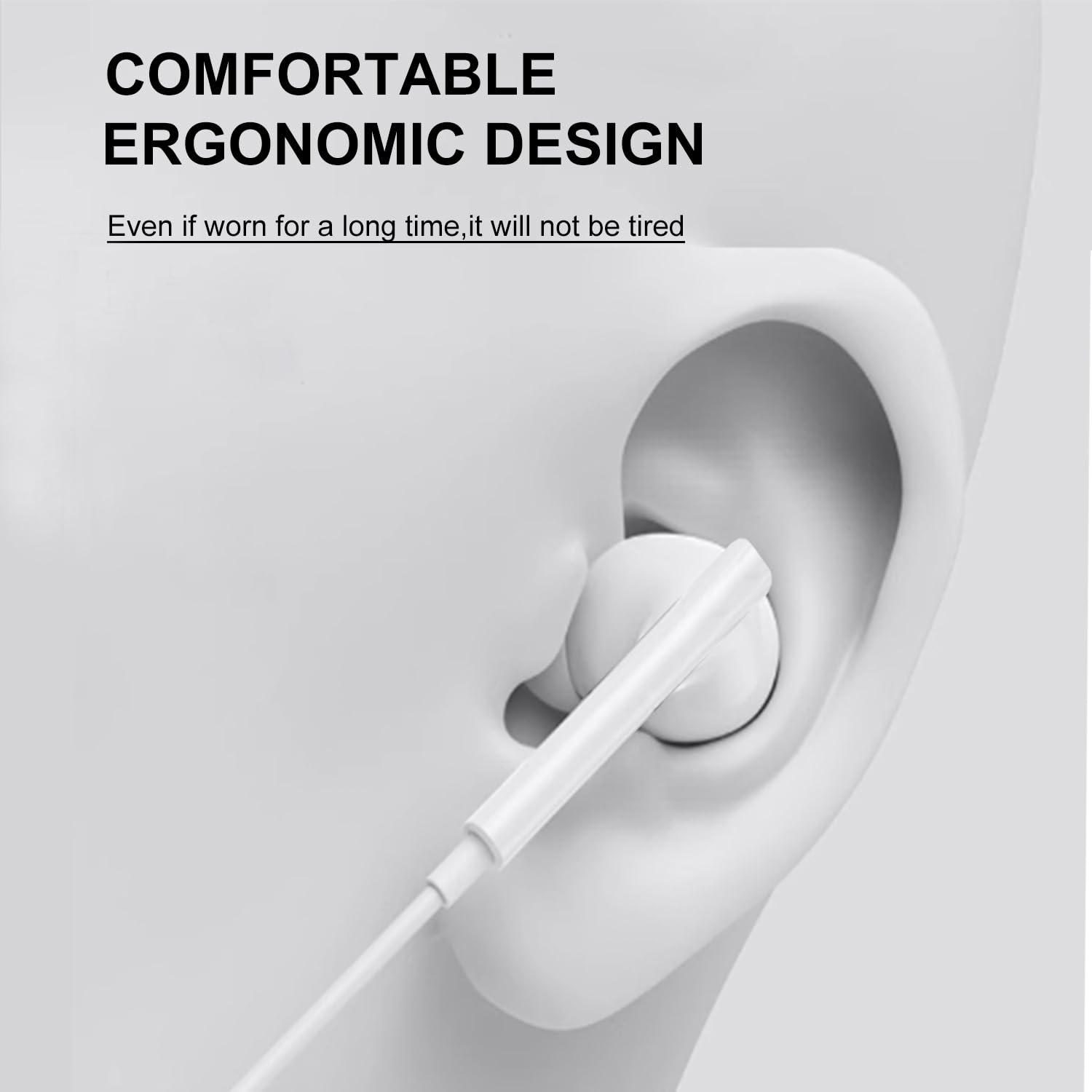 USB C Headphones 3 Pack - Compatible with iPhone 16/16 Pro/16 Plus/16 Pro Max & iPhone 15 Series - Type C Wired Earbuds with Microphone & Noise Canceling - Stereo Sound In-Ear Headphones (TPC-White) - Perfect for Travel, Workouts & Online Meetings