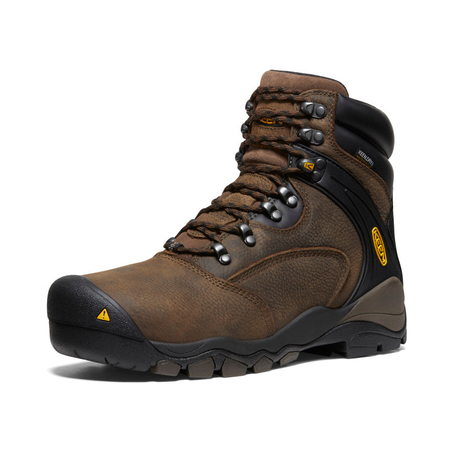 Men's Louisville 6 Waterproof Steel Toe Work Boots - Cascade Brown for Construction, Hiking & Outdoor Safety