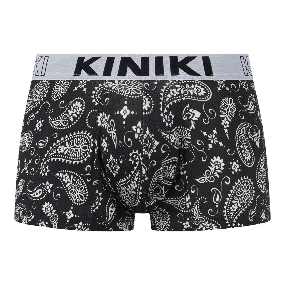 Kiniki Men's Cotton Printed Hipster Underwear - Soft & Breathable Low Rise Briefs for Everyday Comfort - Perfect for Gym, Lounge & Sleep