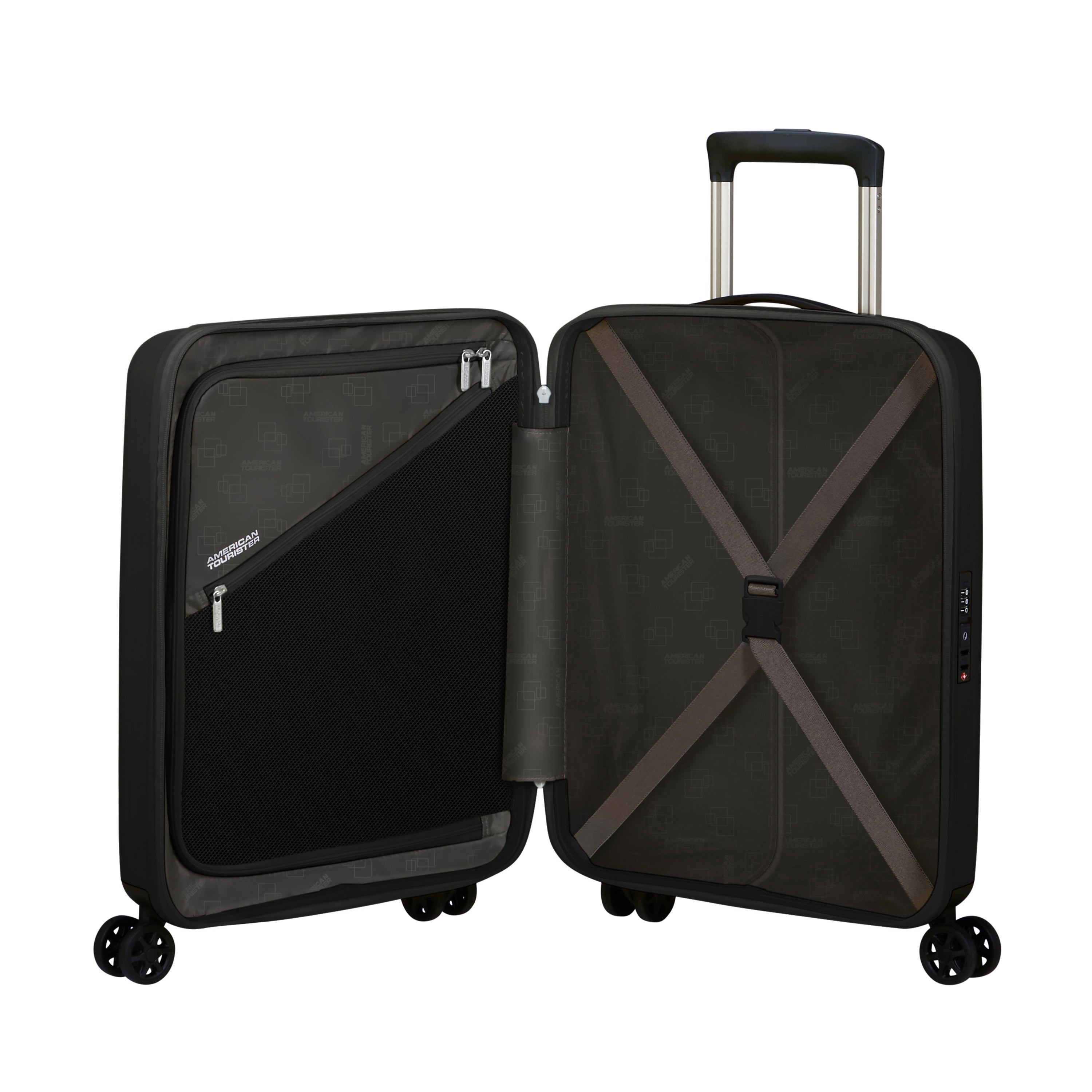 American Tourister Rejoy Expandable Spinner Carry-On Luggage - Lightweight Suitcase for Air Travel, Business Trips & Weekend Getaways