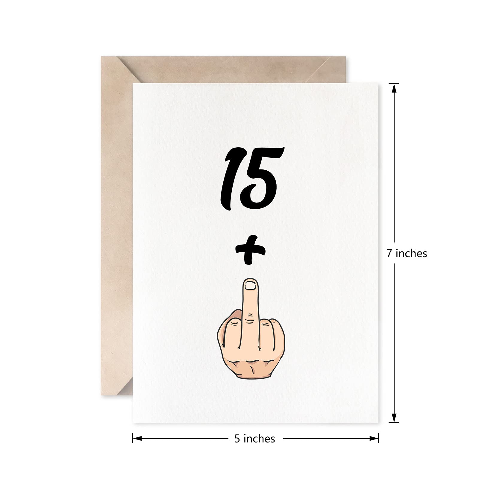 Funny 16th Birthday Card for Girls & Boys | Sweet 16 Years Old Joke Gift Card | Perfect for 15+1 Celebrations, Teen Birthday Parties & Milestone Gifts