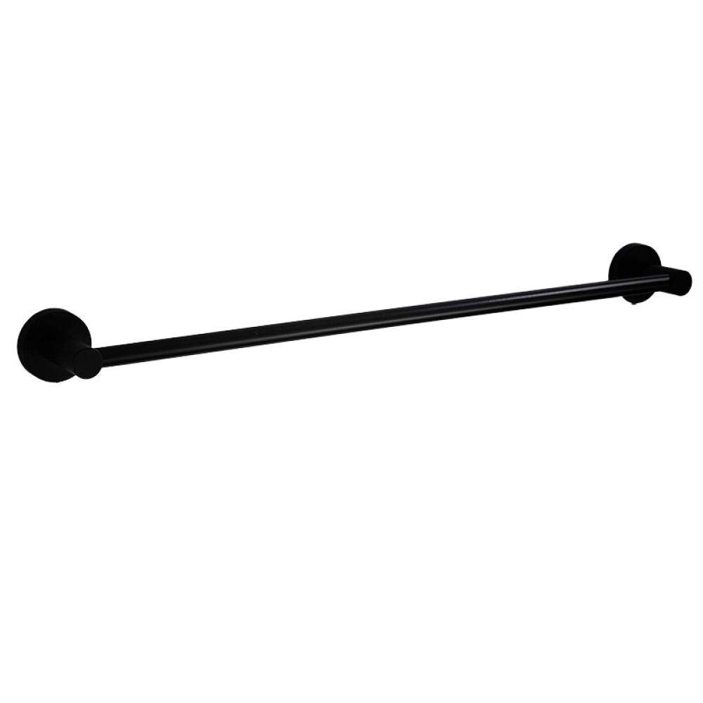 Susblack Single Pole Chrome Towel Rack - 60cm & 40cm Wall Mounted Bathroom Towel Bar for Home, Hotel & Kitchen Use | Space-Saving Towel Storage Solution for Bathrooms, Powder Rooms & Laundry Areas