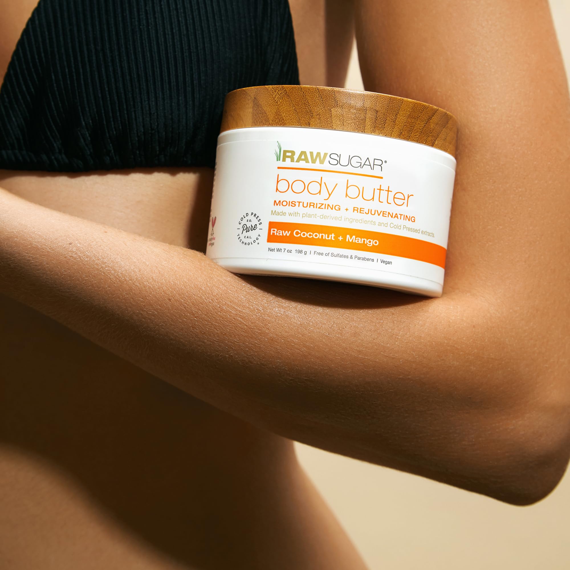 Organic Raw Sugar & Coconut Mango Body Scrub & Butter Duo for Dry Skin - Natural Exfoliating & Moisturizing Body Care Set, Sulfate & Paraben Free - Perfect for Spa Day, Travel & At-Home Self Care Rituals