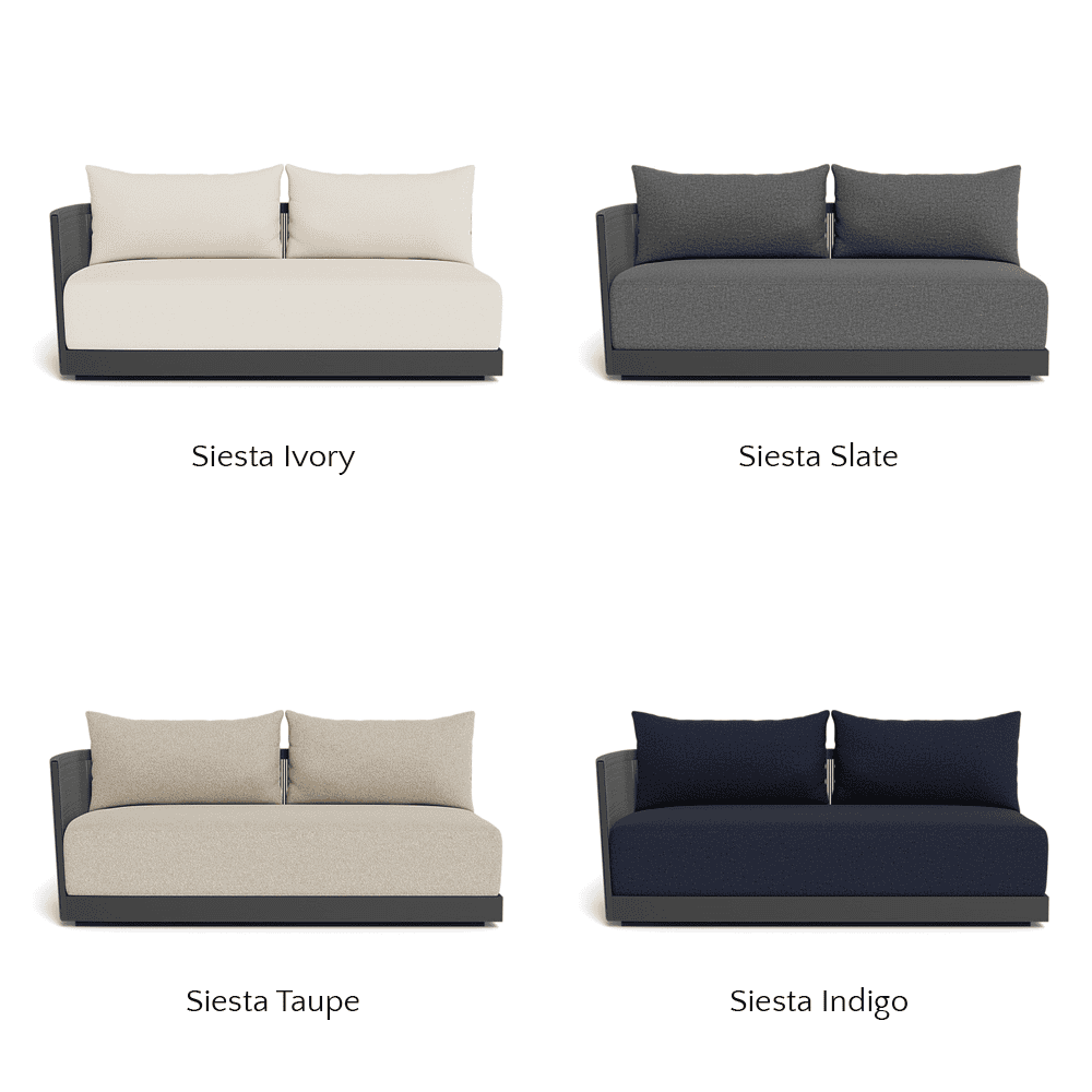 Antigua Outdoor 2-Seat Left Arm Sectional Sofa Set - Weather-Resistant Patio Furniture for Garden, Poolside & Backyard Relaxation