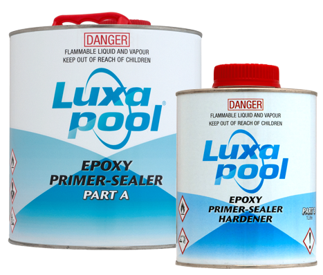 Luxapool 2-Pack Epoxy Primer Sealer (4L) - Professional Concrete & Metal Surface Prep for Floors, Walls & Garages