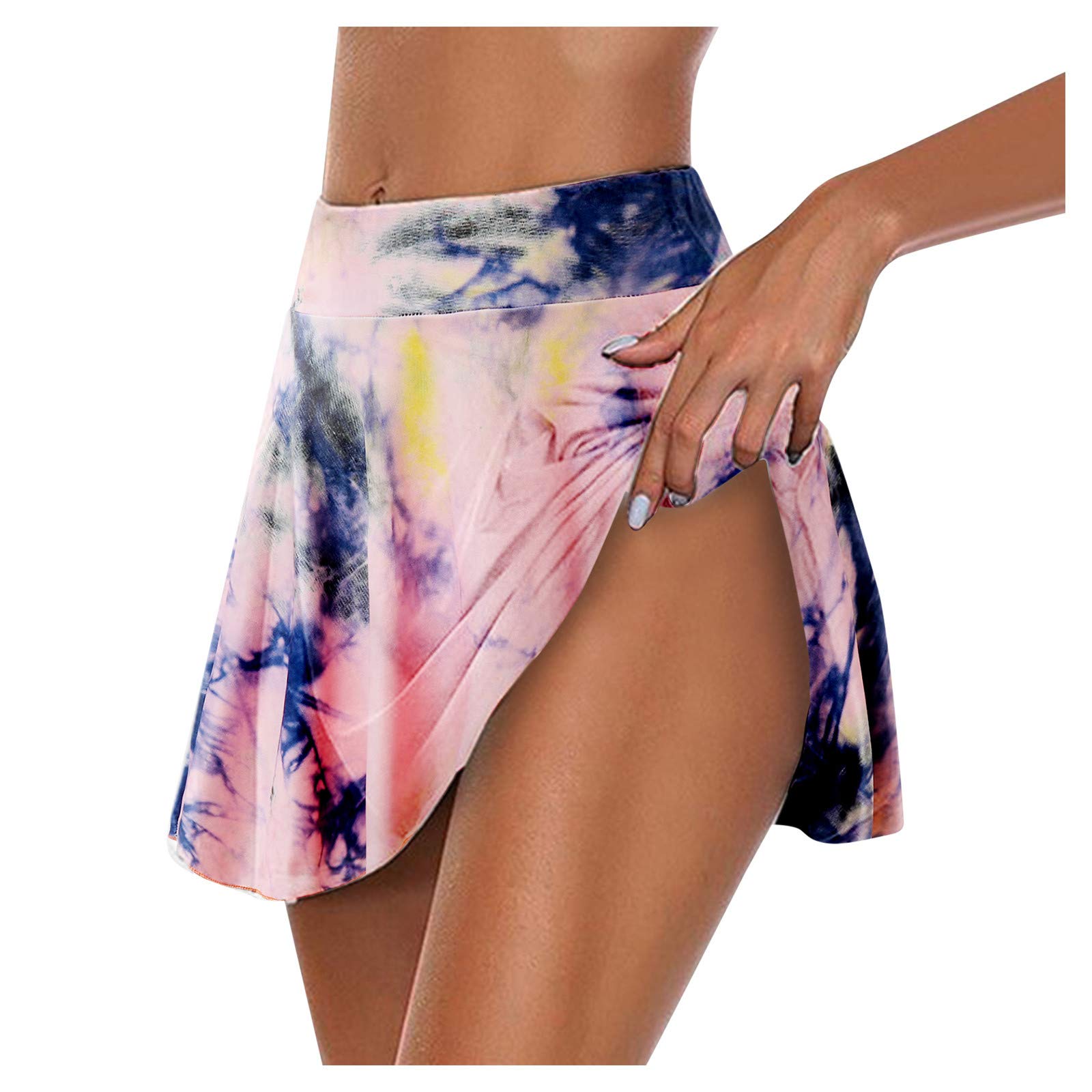 Women's Swim Skirt with Built-in Shorts - Quick Dry Cover Up Skirt for Beach, Pool & Water Sports | Floral Print Swimwear for Active Women | Casual Summer Skirt for Swimming, Surfing & Vacation