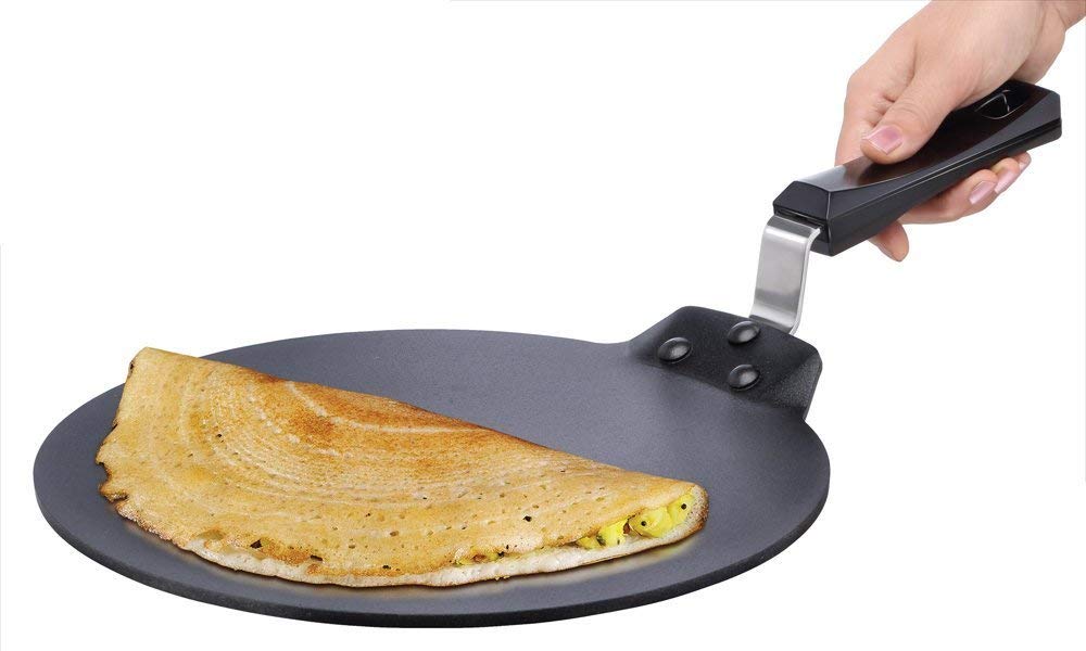 Hawkins Futura NDT28 11-Inch Non-Stick Flat Dosa Tava Griddle Pan - Perfect for Indian Cooking, Pancakes, Crepes & More