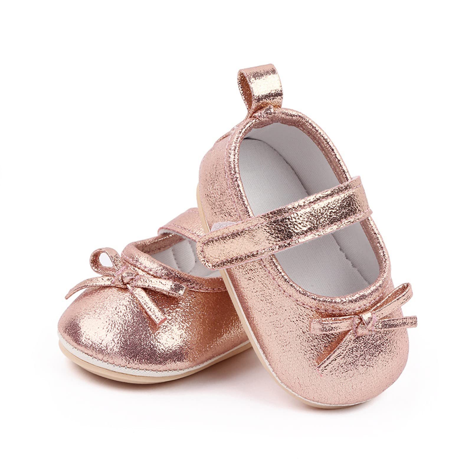 Baby Girls Dress Shoes - Infant First Walkers with Bowknot | Toddler Sandals & Princess Shoes for Special Occasions, Parties & Everyday Wear