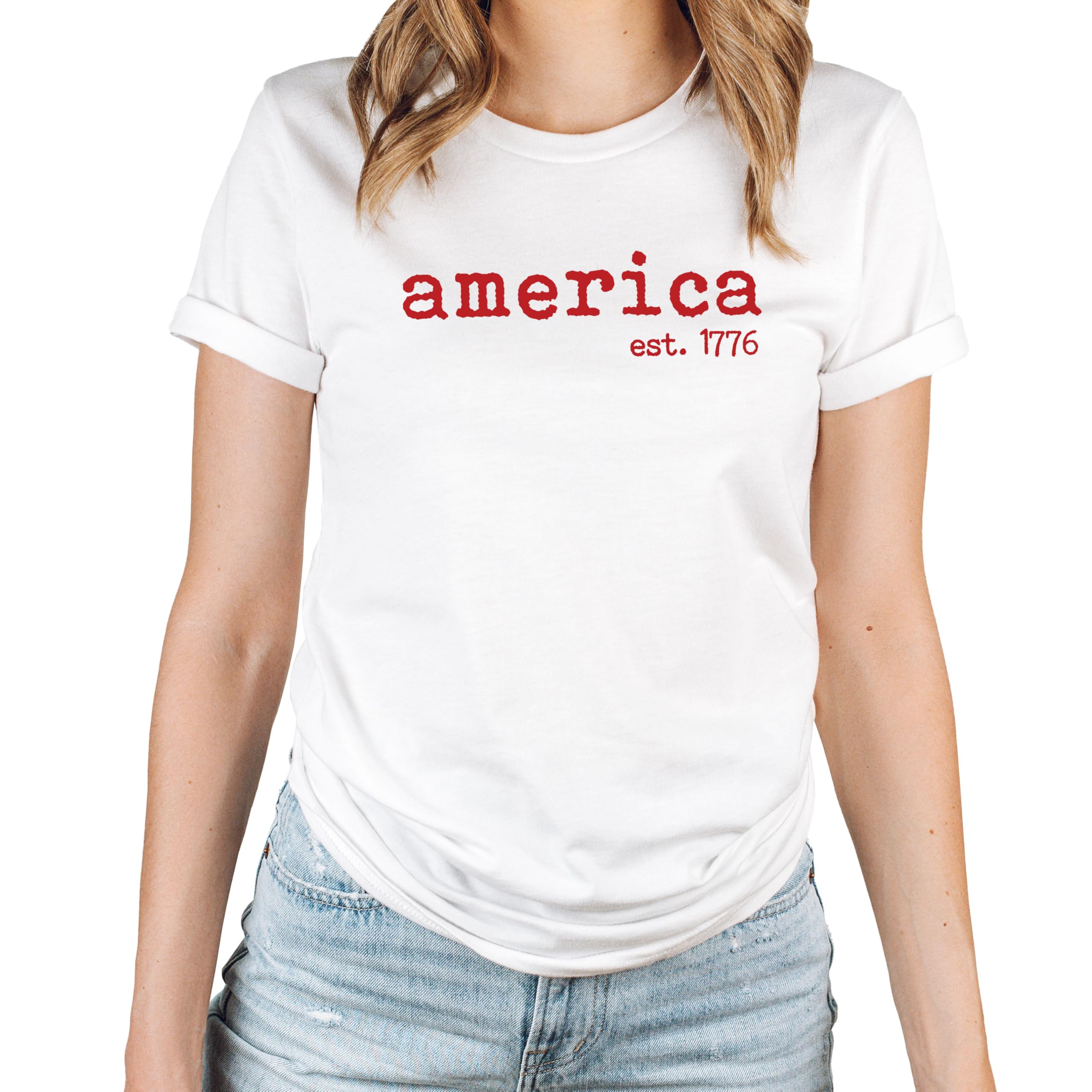 Patriotic USA T-Shirt - America Est. 1776 Fourth of July Design - Comfortable Cotton Tee for Independence Day Celebrations, BBQ Parties & Summer Festivals