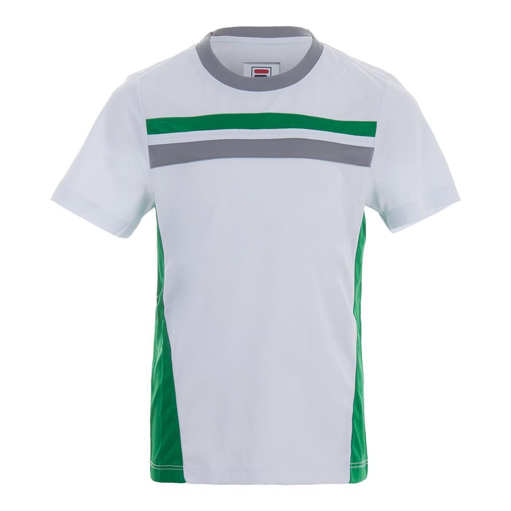 Boys' Colorblock Tennis Crew Neck T-Shirt - Breathable & Comfortable for Sports, School & Casual Wear
