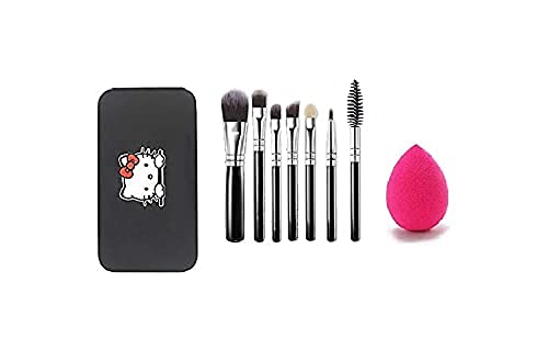 KAARM Professional Makeup Brush Set with Storage Box & Blending Sponge - 12 Piece Cosmetic Brush Kit for Foundation, Eyeshadow, Blush - Perfect for Travel, Home Makeup Vanity & Professional Use